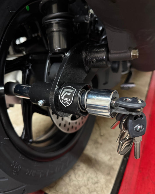 Antifurto FORZALOCK per Kymco Downtown 350 GT — Acciaio C45 Made in Italy