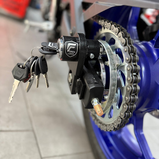Antifurto Forzalock installato su Yamaha MT-03